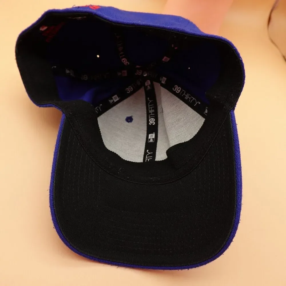 Chicago Cubs Hat Cap Fitted Mens Large Blue MLB Baseball Stretch New Era Cubs